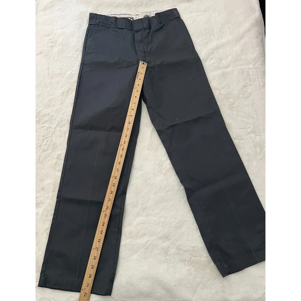 Dickies 874 Original Fit Mens Work Pants 32x32 Charcoal Gray Straight Leg